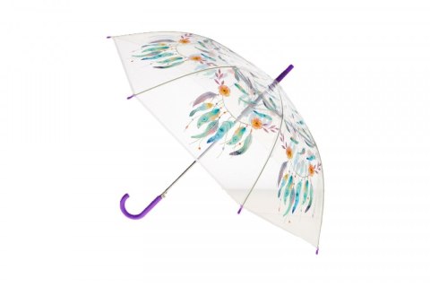 Parasol długa przezroczysta w piórka (SDA311)