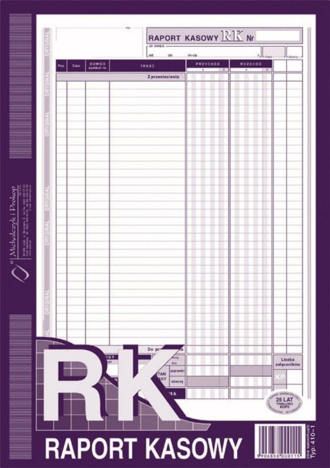 Druk samokopiujący A4 S o/1k 80k. Michalczyk i Prokop (410-1)