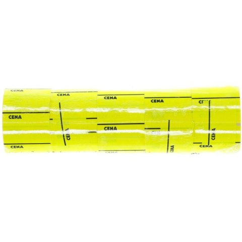 Etykieta do oznaczania cenowa typ C żółta [mm:] 28x40 Poligraf