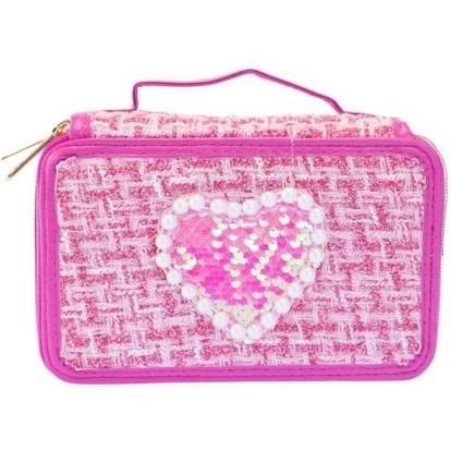 Piórnik Girabrilla Tweedowy - Ciemny Róż Nice Group (0871)