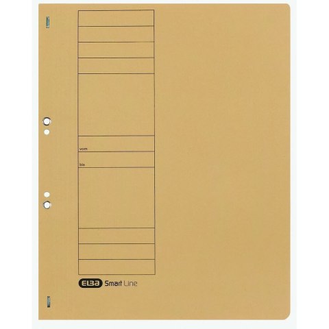 Skoroszyt A4 oczkowy beżowy karton 250g Elba (100551870)