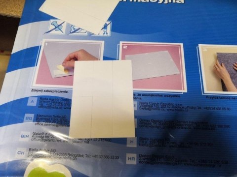 Tablica samoprzylepna informacyjna brązowy [mm:] 580x460 Donau (7565001PL-99)