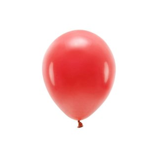 Balon gumowy Pastel Eco Balloons czerwony 260mm Partydeco (ECO26P-007)