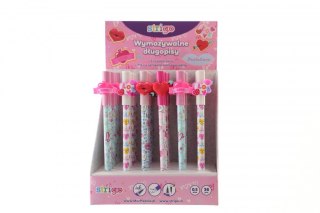 Długopis wymazywalny PASTELOWE 5902315577749 wkład niebieski 0,5mm Strigo (SSC209)