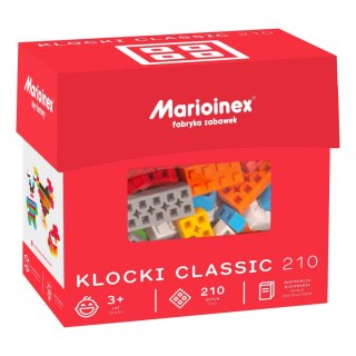 Klocki konstrukcyjne Classic Blocks 210 elementów Marioinex