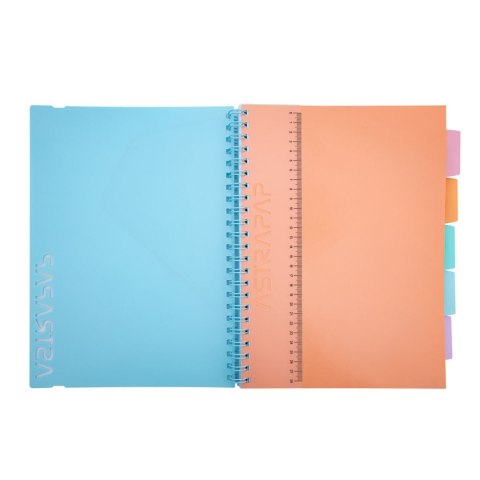 Kołozeszyt (kołonotatnik) B5 pastel ombre 200k. 80g krata Astrapap (107023005)