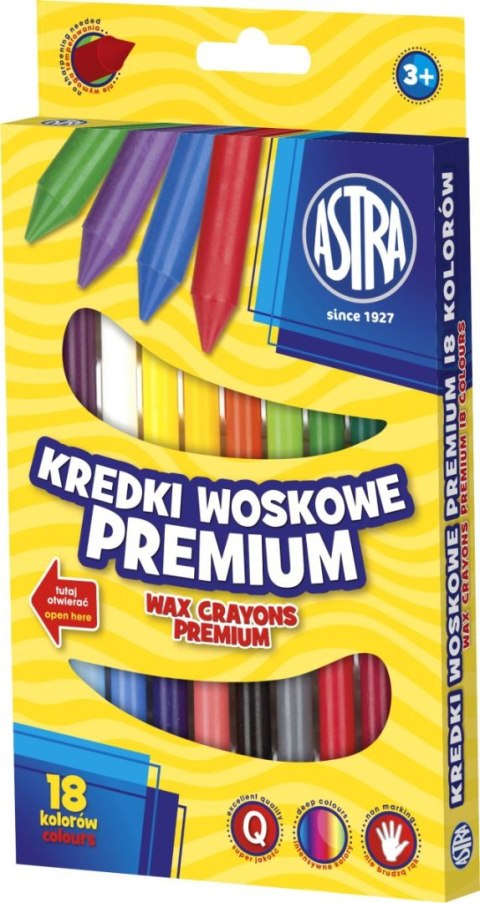 Kredki świecowe Vision 18 kol. Astra (316111002)
