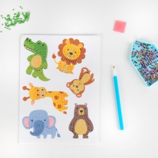 Mozaika Zoo NAKLEJKI DIAMENTOWE Kidea (NDZOKA)