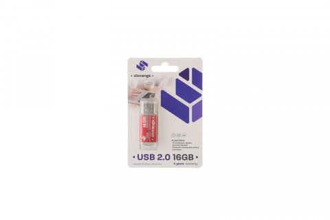 Pendrive Red 16GB Storange (STORANPEN16GBRED2.0)