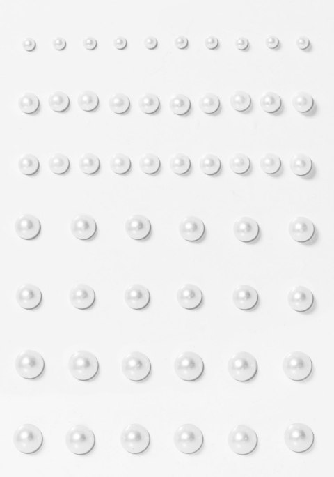 Perełki samoprzylepne 3/5/6/7mm białe biały Galeria Papieru (251101)