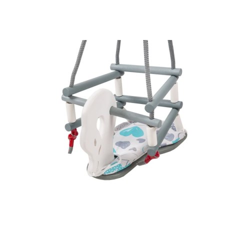 Huśtawka drewniana kolor łabędź Bączek (HSŁK4235)