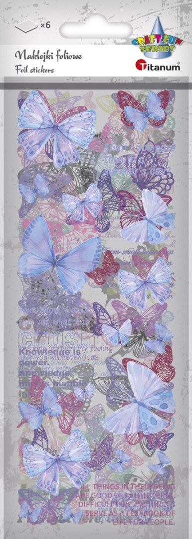 Naklejka (nalepka) Craft-Fun Series Naklejki foliowe 6 plansz Titanum (25YZ024)