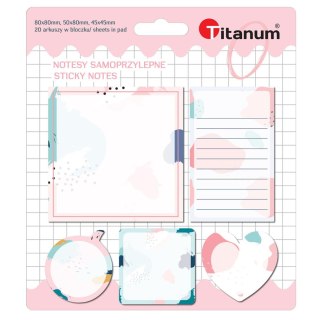 Notes samoprzylepny (karteczki) Memphis mix 20k [mm:] (mix)x(mix) Titanum (TO11)