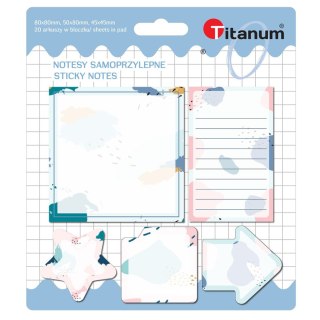 Notes samoprzylepny (karteczki) Memphis mix 20k [mm:] (mix)x(mix) Titanum (TO11)