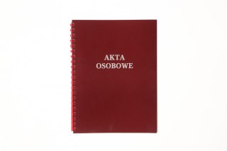 Teczka do akt osobowych A4 zadrukowana ABCDE czerwony karton pokryty folią Warta (339-096)