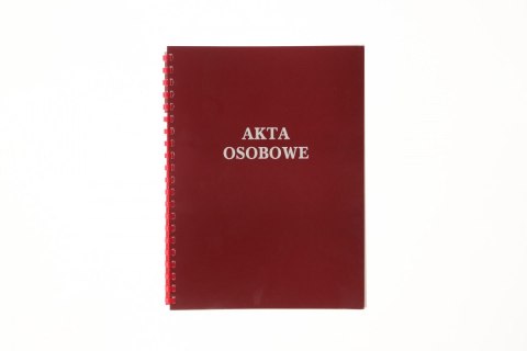 Teczka do akt osobowych A4 zadrukowana ABCDE czerwony karton pokryty folią Warta (339-096)