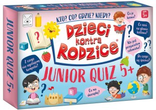 Gra karciana Dzieci kontra rodzice Junior Quiz Kangur