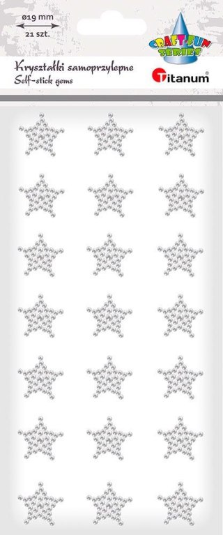 Kryształki Craft-Fun Series gwiazdki srebrne Titanum (24MH03107 (silver color))