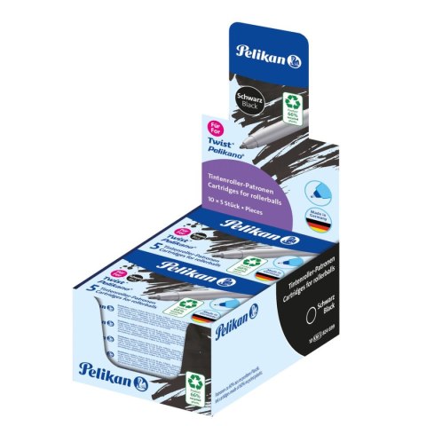 Naboje długie do pióra kulkowego 824699 czarny Pelikan (300010005)
