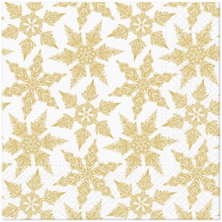 Serwetki Coktail BN Classic decoration mix papier Paw (Gold Winter)