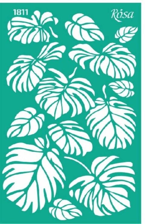 Szablon Liście monstery Rosa (1811)