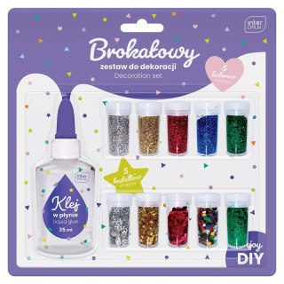 Zestaw kreatywny brokatowy do dekoracji Interdruk (5902277331649)