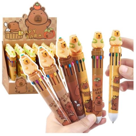 Długopis wielofunkcyjny Kapibara Figurka Wielokolorowy Automatyczny Kapibara 10w1 Lean (26975)