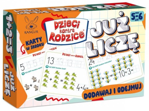 Gra karciana Dzieci kontra rodzice Już liczę. 5-6 lat Kangur