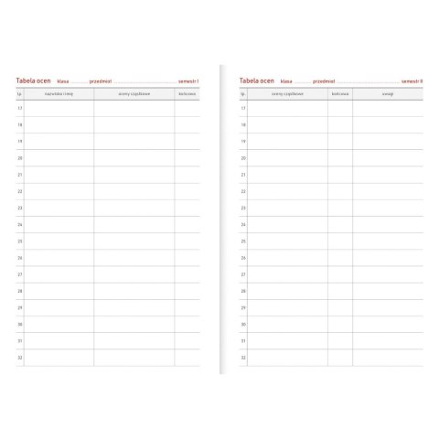 Kalendarz nauczyciela książkowy (terminarz) PCV KOTY bezbarwny B6 Wydawnictwo Wokół Nas (A5TN089B)