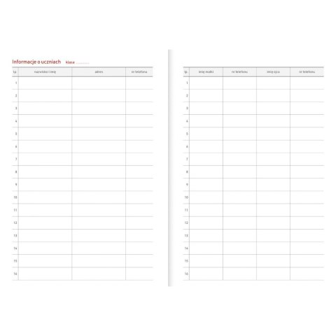 Kalendarz nauczyciela książkowy (terminarz) PCV KOTY bezbarwny B6 Wydawnictwo Wokół Nas (A5TN089B)