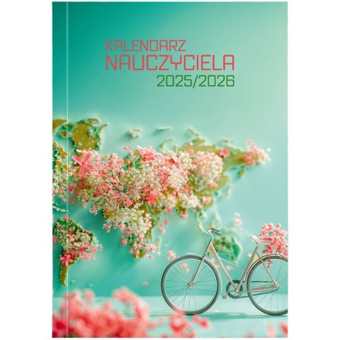 Kalendarz nauczyciela książkowy (terminarz) PCV ROWER bezbarwny A5 Wydawnictwo Wokół Nas (A5TN078B)