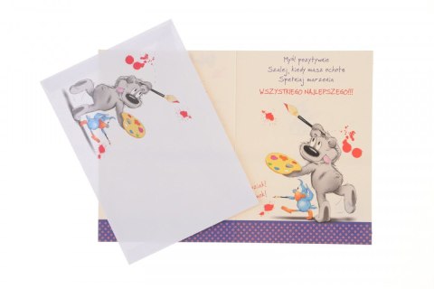 Kartka składana B6 Happy Urodzinowy dziecięcy Ev-corp (STKH-020)