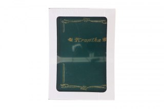 Kronika a4 pionowa nity zielony 100k. [mm:] 210x230 Barbara