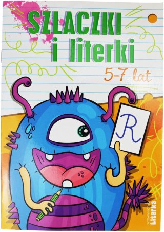 Książeczka edukacyjna Szlaczki i literki 5-7 lat Literka