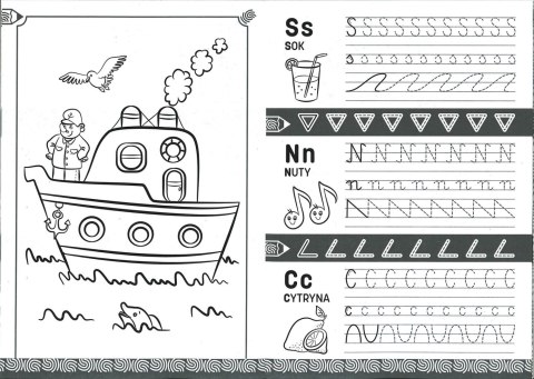 Książeczka edukacyjna Szlaczki i literki 5-7 lat Literka