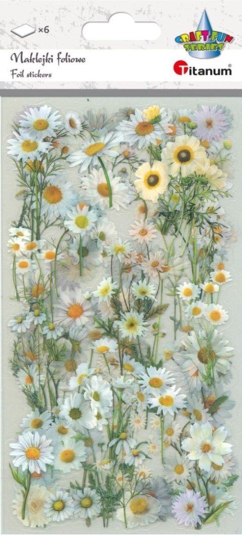 Naklejka (nalepka) Craft-Fun Series Stokrotki foliowe Titanum (25MD004)