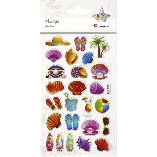 Naklejka (nalepka) Craft-Fun Series lato, plaża Titanum (LXE-032)