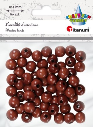 Ozdoba drewniana Craft-Fun Series Korale drewniane w kolorze ciemnobrązowym Titanum (25KBZ002)