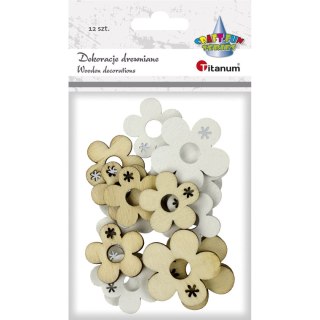 Ozdoba drewniana Craft-Fun Series kwiatki Titanum (191006)