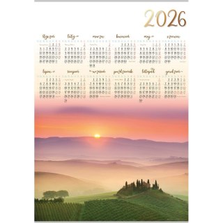 Kalendarz ścienny RZEKA plakatowy 607mm x 880mm Lucrum (PL05)