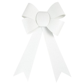 Kokarda biała brokatowa duża 29cm Arpex (BN5458BIA-0615)