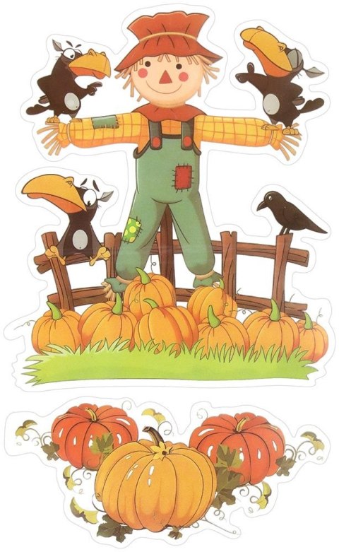 Naklejka (nalepka) Craft-Fun Series strach na wróble, dynie Titanum (24CYD1104-2)