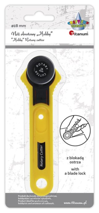 Nóż Craft-Fun Series modelarski Hobby obrotowy 28mm Titanum (BR230037)