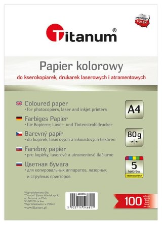 Papier ksero A4 intensywny mix 100k. 80g Flamingo