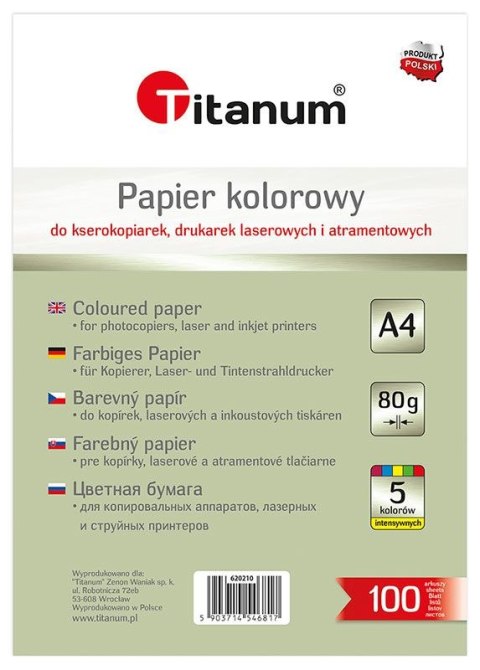 Papier ksero A4 intensywny mix 100k. 80g Flamingo