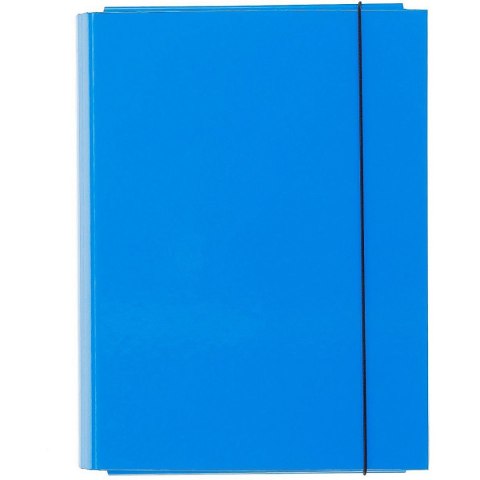 Teczka z szerokim grzbietem na gumkę CARIBIC A4 niebieski VauPe (339/19)