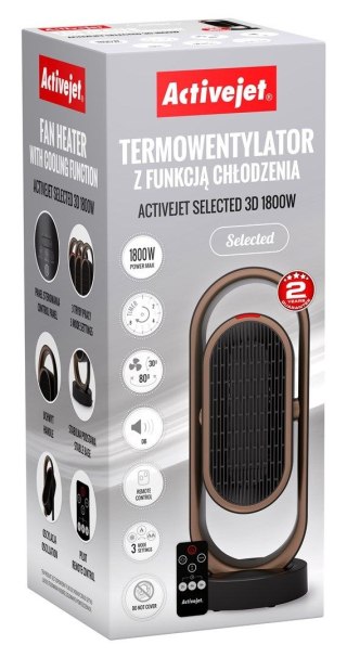 Termowentylator z funkcją chłodzenia Selected 3D 1800W Activejet (AGDACJTER0001)