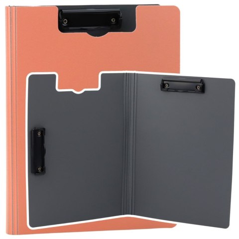 Deska z klipem (podkład do pisania) A4 Z Okładką Dwa Klipy A4 Plastikowa Różowa Lean (21725)