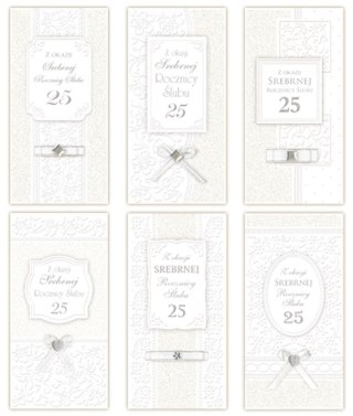 Kartka składana DL Rocznica ślubu Merigraf (5902221807886)