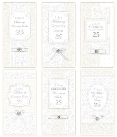 Kartka składana DL Rocznica ślubu Merigraf (5902221807886)